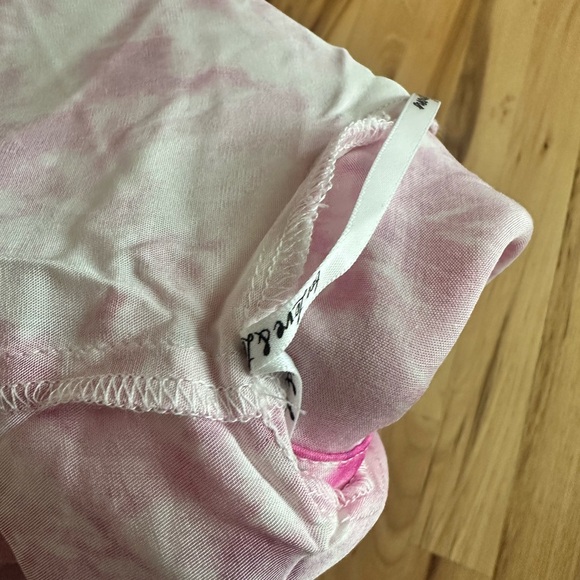 NWT- For Love and Lemons Devon Pink Tie-Dye Kimono Top - Picture 4 of 5